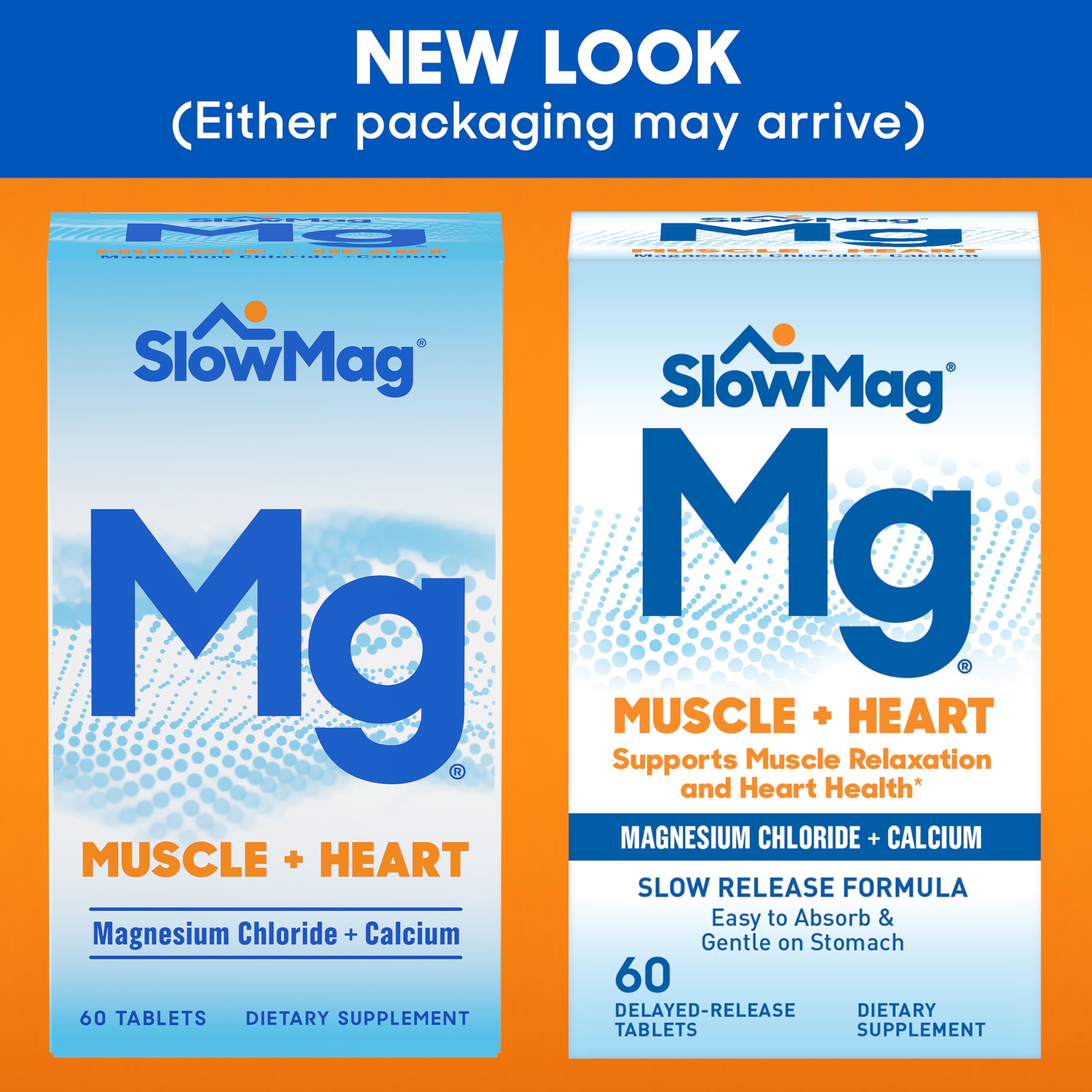 Foto 3 pulgar | Suplemento Slowmag Muscle + Heart Magnesium Con Calcio, 60 Unidades - Venta Internacional.