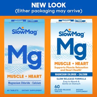 Foto 2 | Suplemento Slowmag Muscle + Heart Magnesium Con Calcio, 60 Unidades - Venta Internacional.