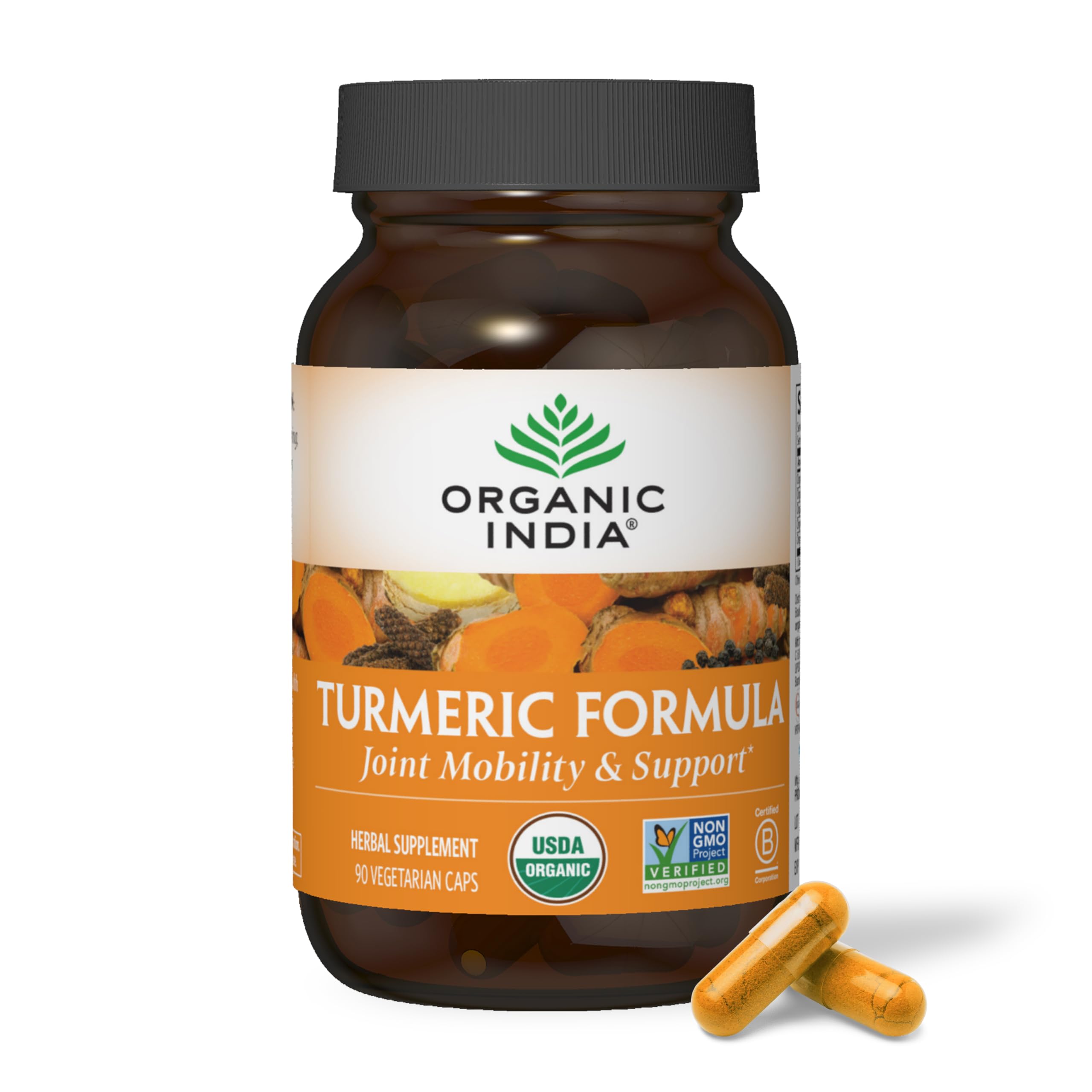 Foto 2 pulgar | Suplemento De Curcumina De Cúrcuma Organic India Con Pimienta Negra 90 Cápsulas - Venta Internacional.