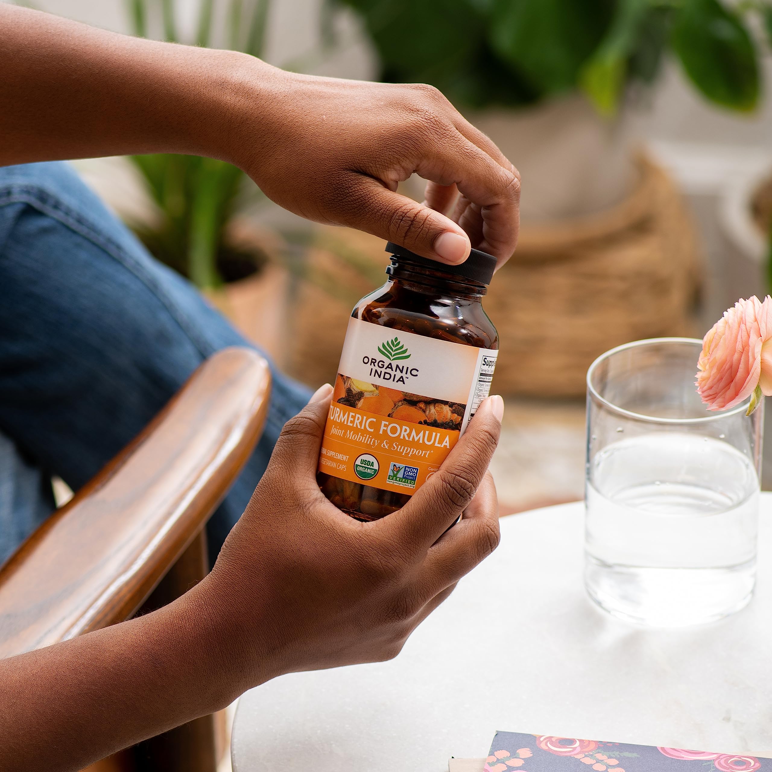 Foto 7 | Suplemento De Curcumina De Cúrcuma Organic India Con Pimienta Negra 90 Cápsulas - Venta Internacional.