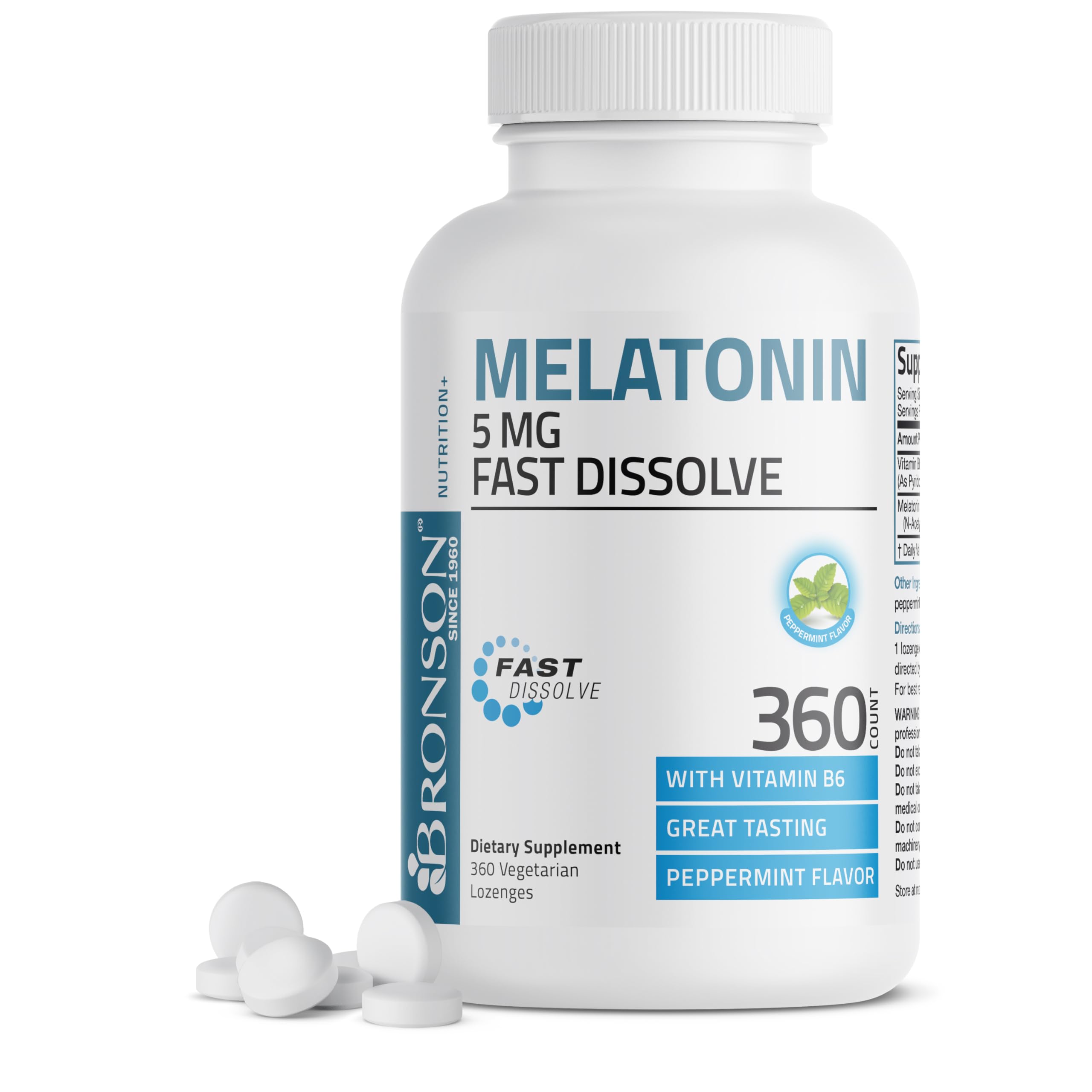 Foto 2 pulgar | Suplemento Bronson Melatonin, 5 Mg, Tabletas De Disolución Rápida, 360 - Venta Internacional.