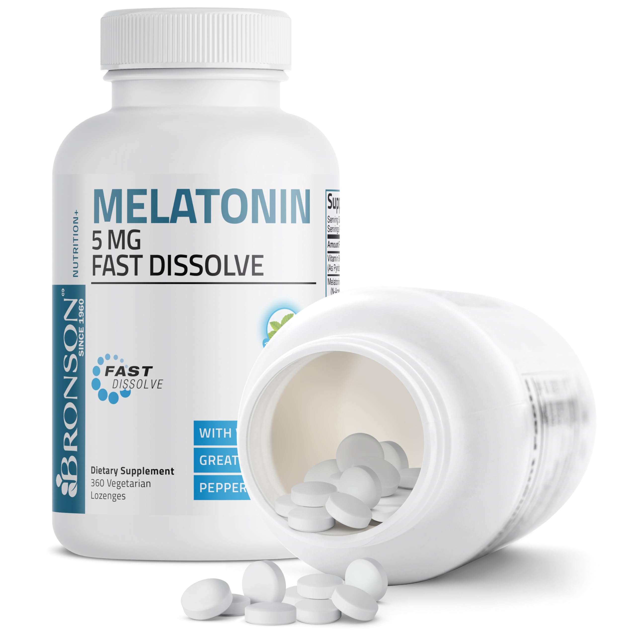 Foto 7 pulgar | Suplemento Bronson Melatonin, 5 Mg, Tabletas De Disolución Rápida, 360 - Venta Internacional.
