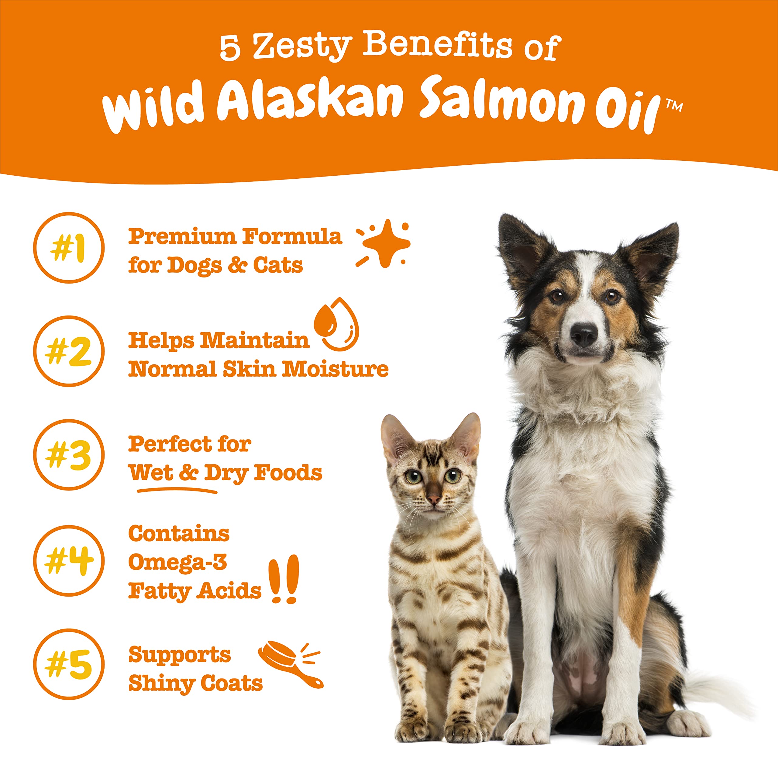 Foto 2 | Suplemento De Aceite De Salmón Salvaje De Alaska Zesty Paws 946 Ml Para Mascotas - Venta Internacional.