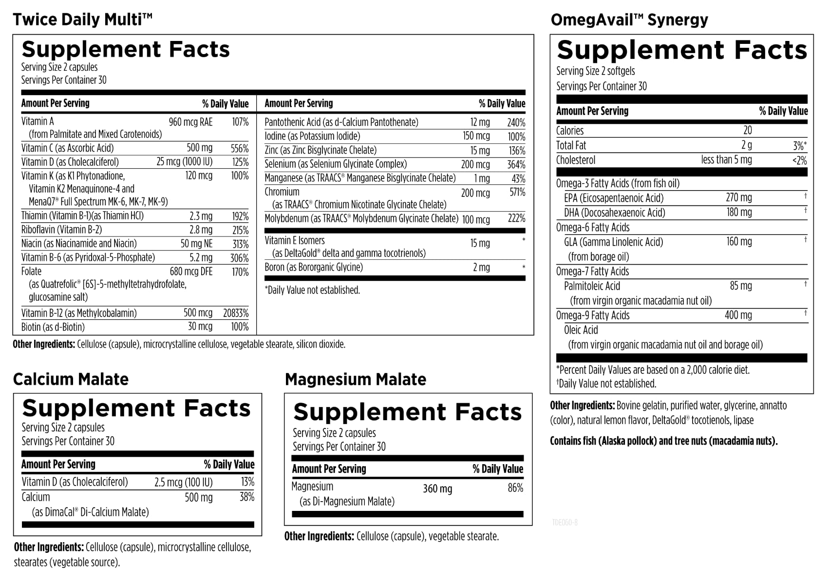 Foto 5 pulgar | Paquetes Esenciales De Supplement Designs For Health Dos Veces Al Día - Venta Internacional.