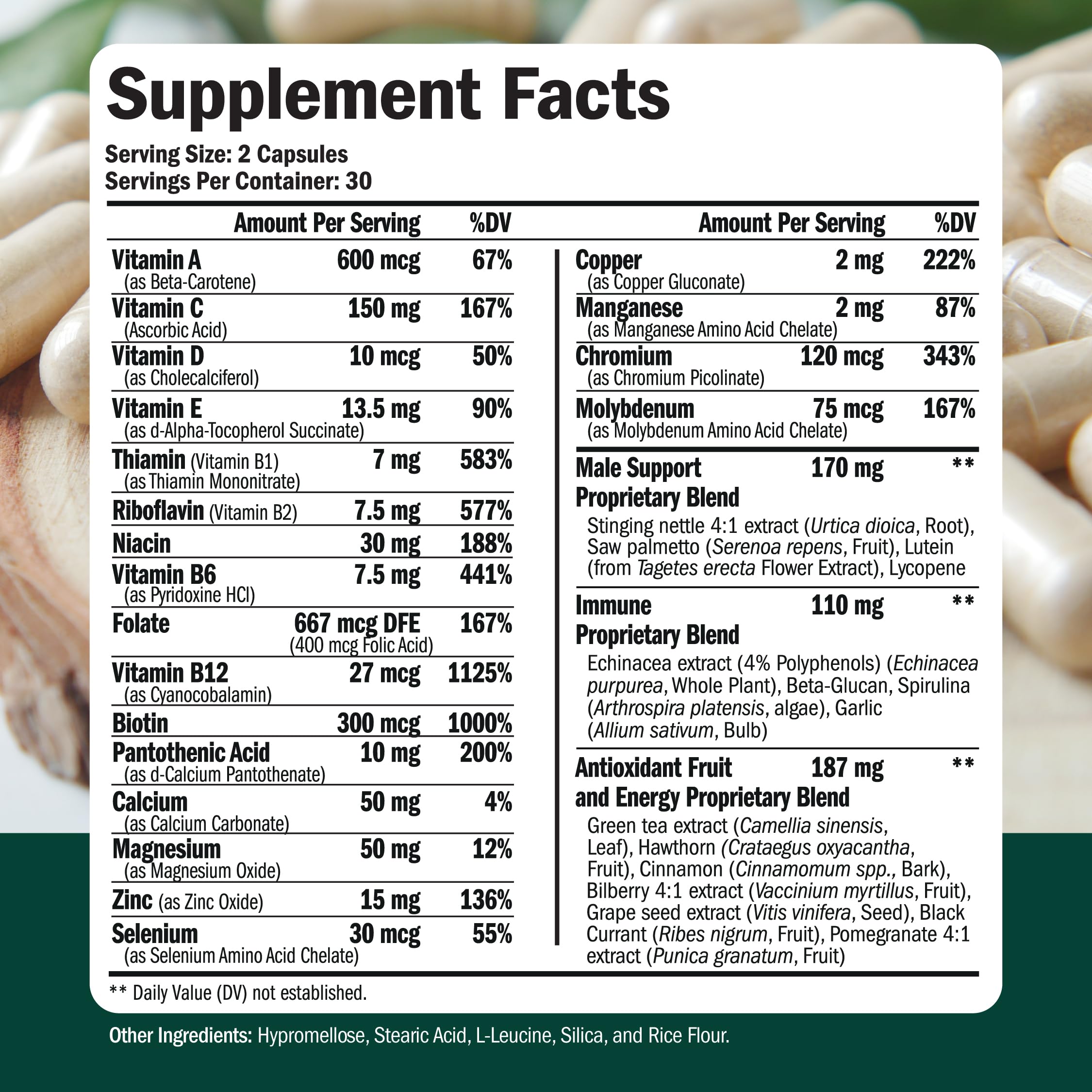 Foto 4 pulgar | Suplemento Multivitamínico Vimerson Health Para Hombres Con Minerales - Venta Internacional.
