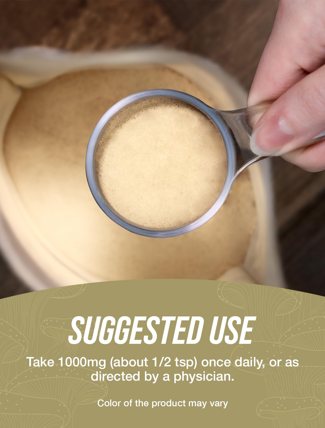 Foto 5 pulgar | Suplemento Bulksupplements.com Extracto De Hongo Reishi, 1 Kg - Venta Internacional.