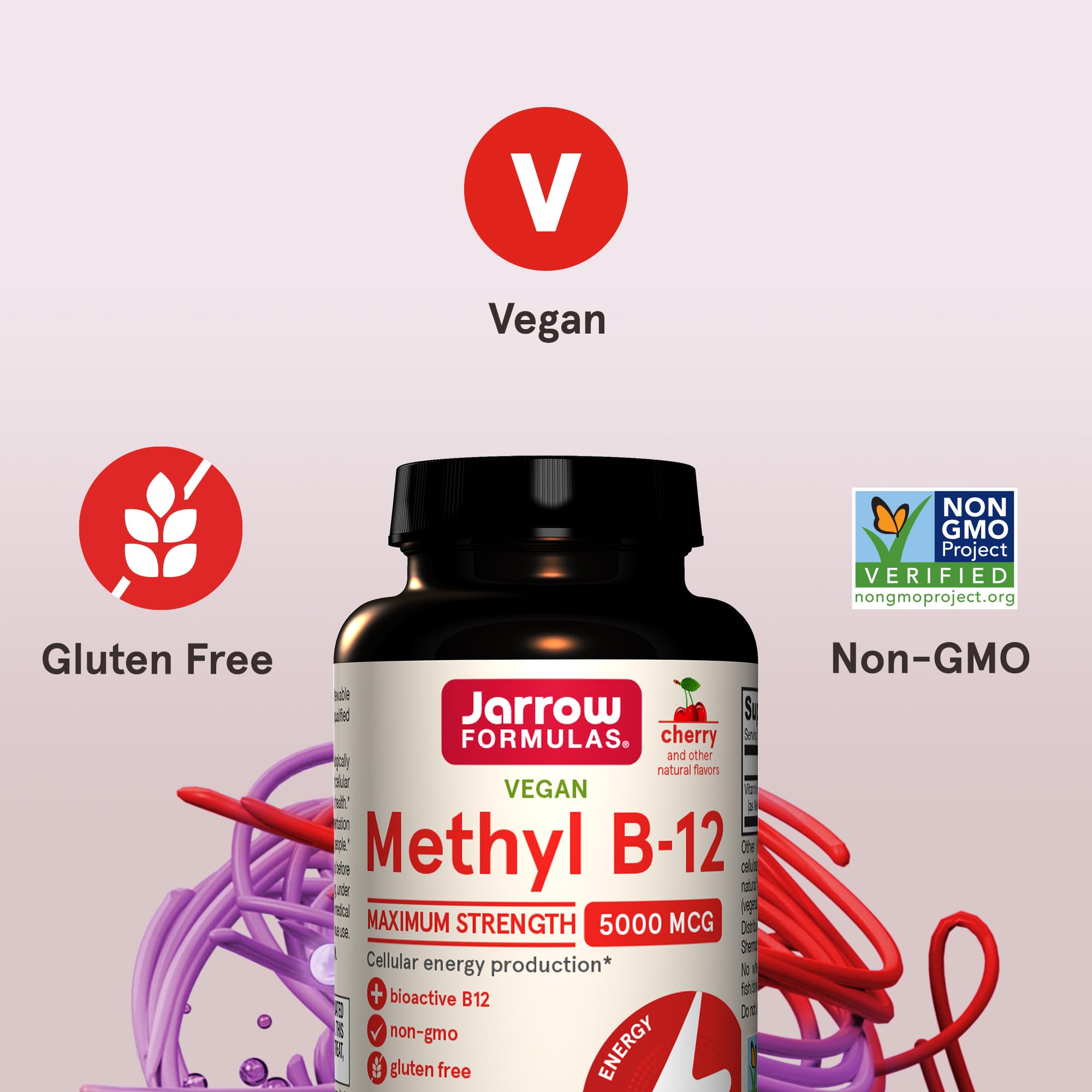 Foto 5 | Suplemento De Metil B-12 De Jarrow Formulas, 5000 Mcg, 60 Tabletas - Venta Internacional.