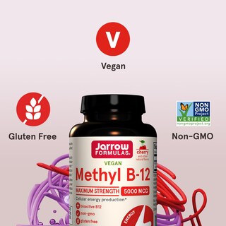 Foto 5 | Suplemento De Metil B-12 De Jarrow Formulas, 5000 Mcg, 60 Tabletas - Venta Internacional.