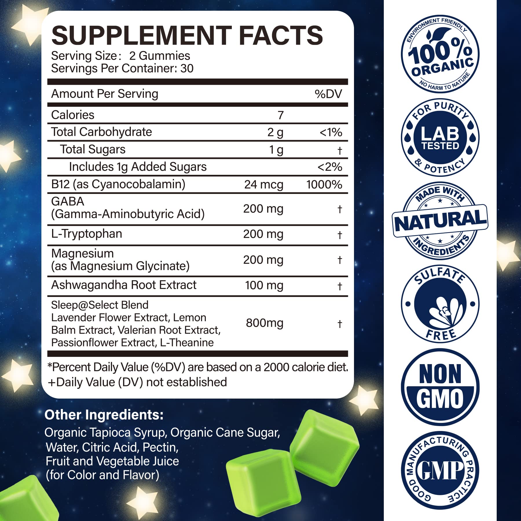 Foto 3 pulgar | Gomitas Sleep Aid Neviss Sin Melatonina Con Gaba Y L-triptófano - Venta Internacional.