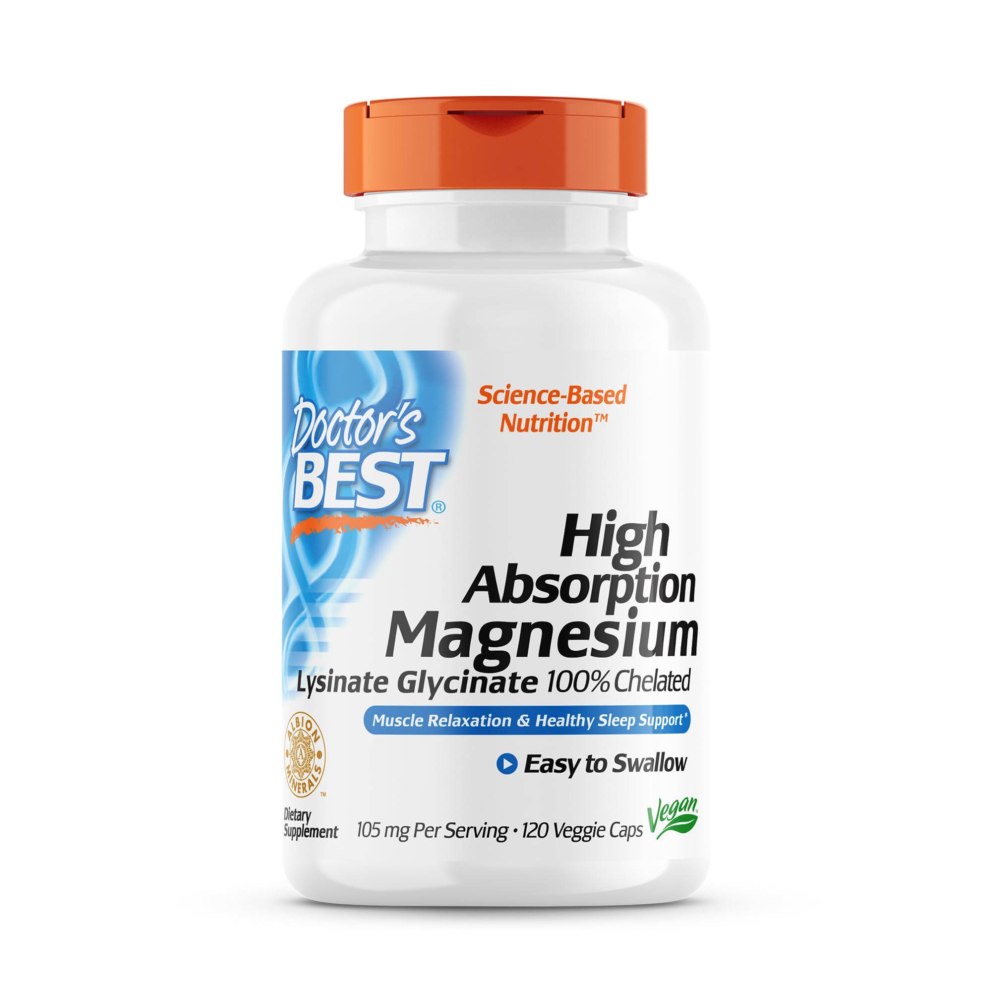 Suplemento Doctor's Best De Magnesio De Alta Absorción, 120 Unidades - Venta Internacional.