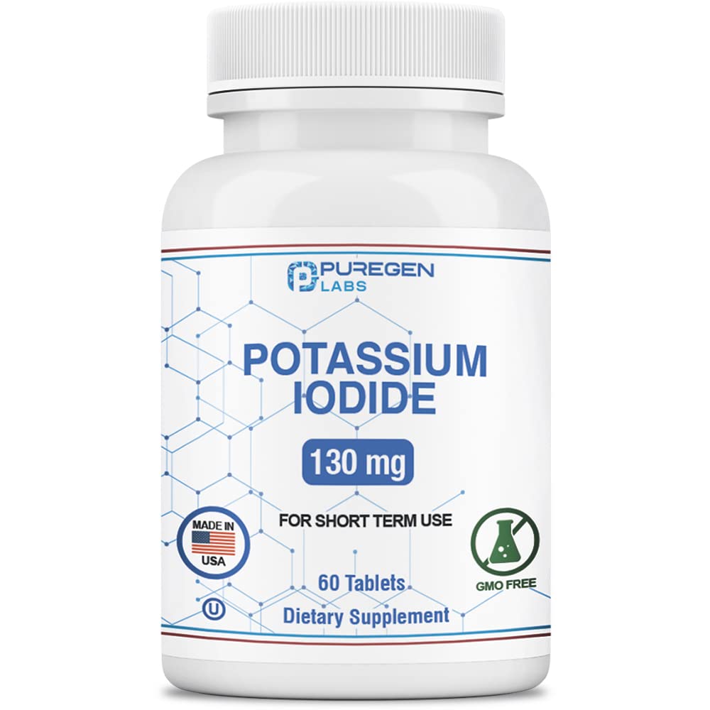 Foto 2 pulgar | Suplemento P Puregen Labs Yoduro De Potasio 130 Mg - 60 Tabletas - Venta Internacional.