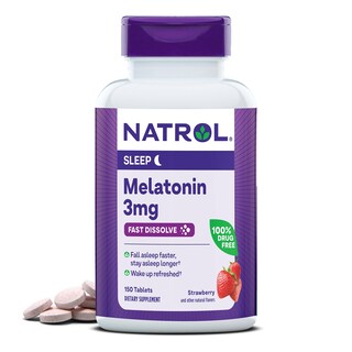 Foto 1 | Suplemento Natrol Melatonin 3 Mg De Fresa 150 Comprimidos - Venta Internacional.