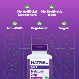 Foto 4 | Suplemento Natrol Melatonin 3 Mg De Fresa 150 Comprimidos - Venta Internacional.