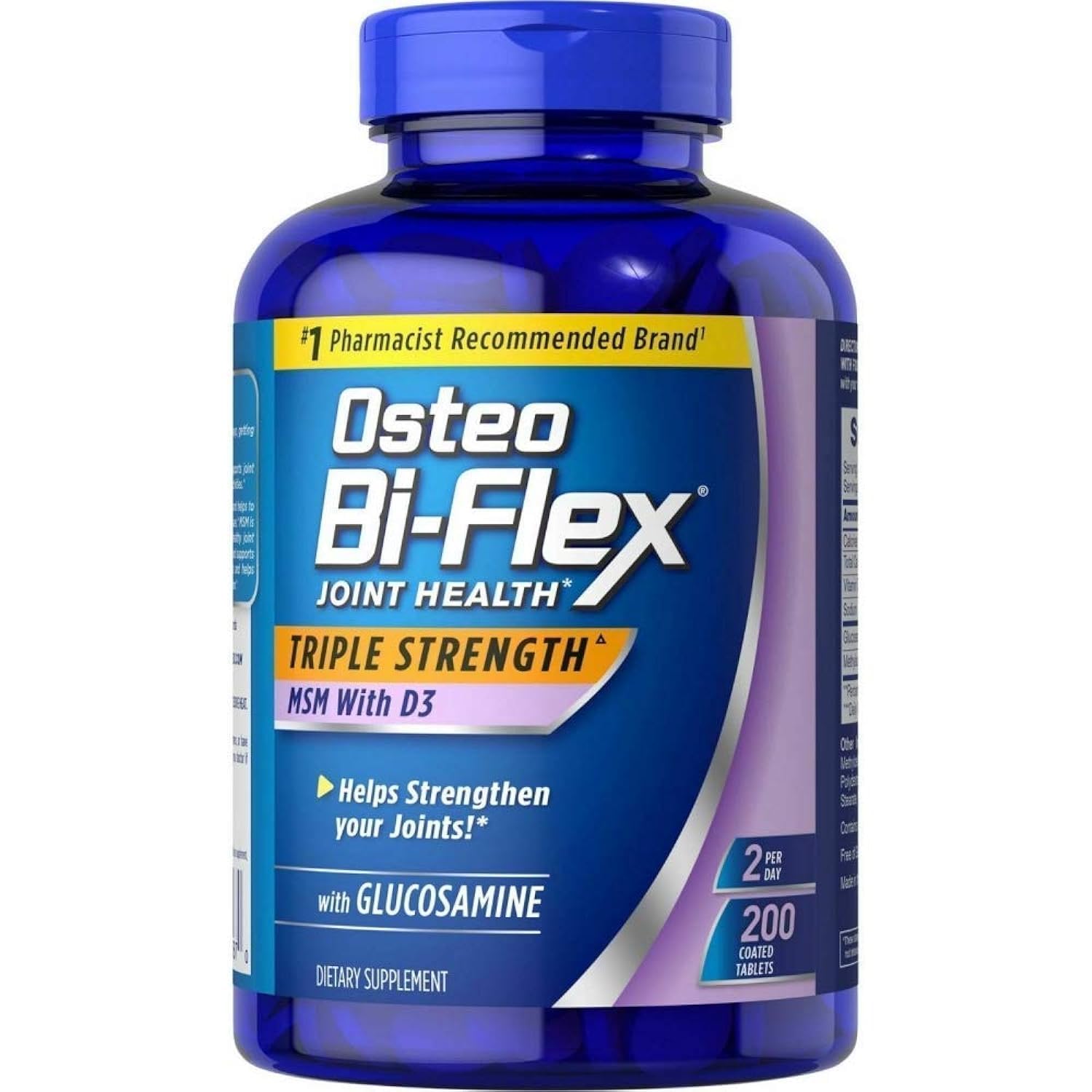 Foto 2 pulgar | Vitamina Osteo Bi-flex Glucosamina De Triple Concentración 1500 Mg - Venta Internacional.