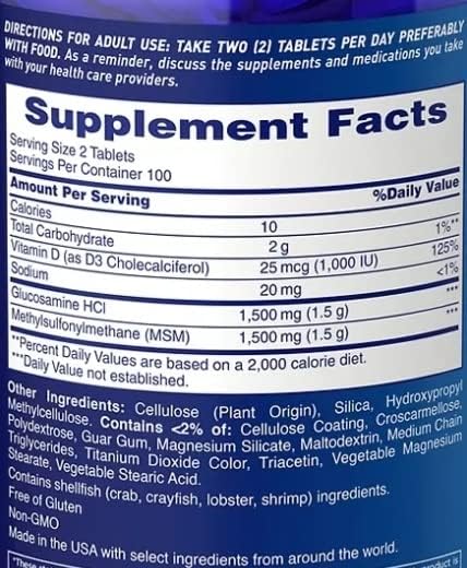 Foto 2 | Vitamina Osteo Bi-flex Glucosamina De Triple Concentración 1500 Mg - Venta Internacional.