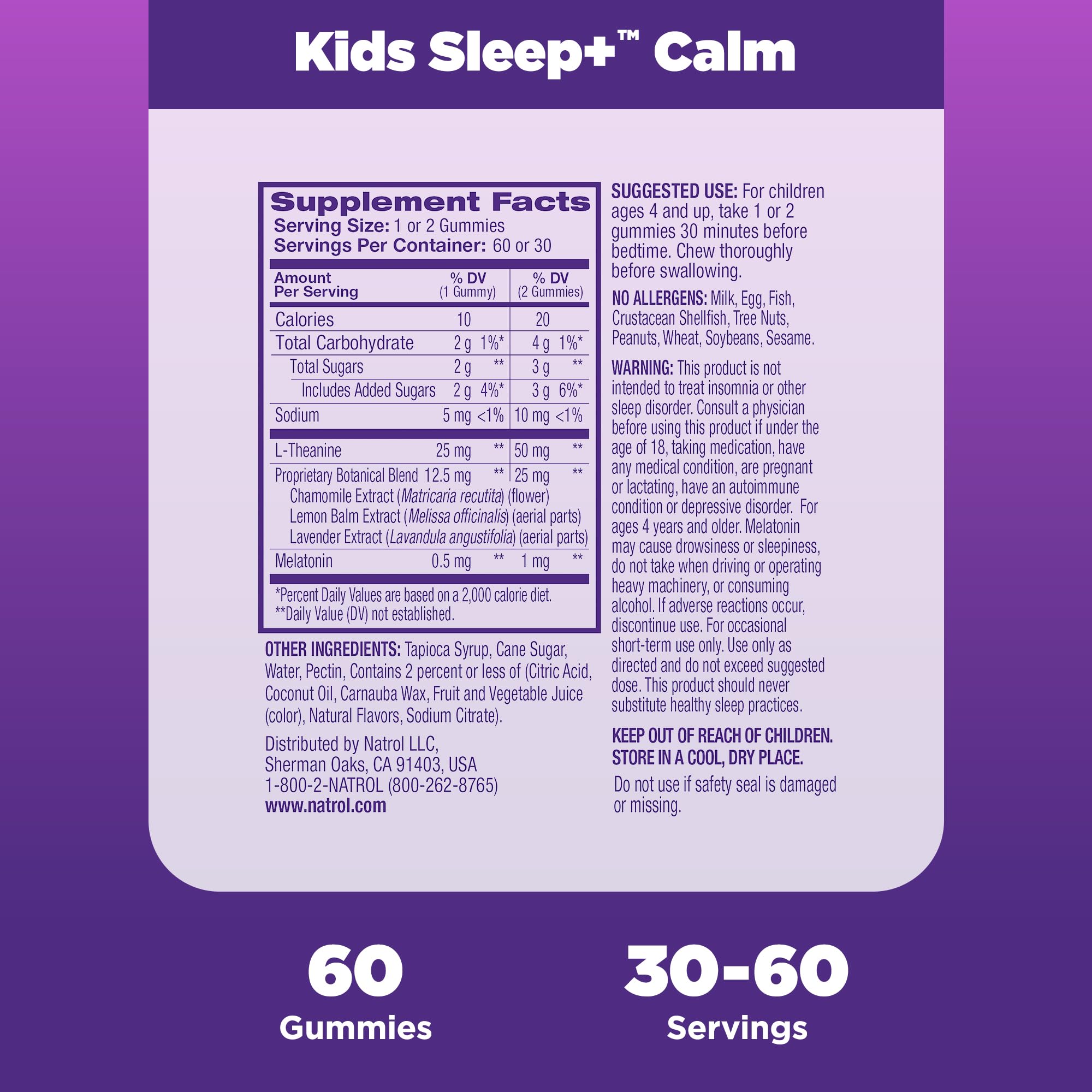 Foto 7 pulgar | Suplemento Natrol Kids Sleep+ Calm Con Melatonina Y L-teanina - Venta Internacional.