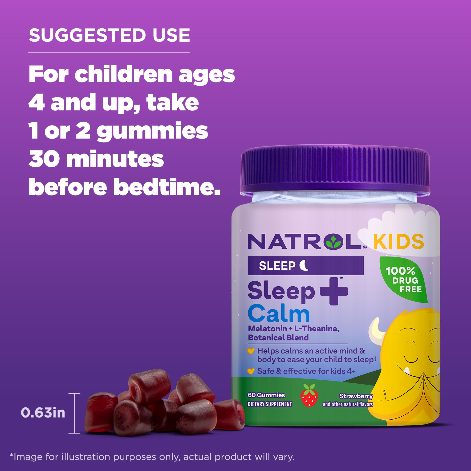 Foto 8 pulgar | Suplemento Natrol Kids Sleep+ Calm Con Melatonina Y L-teanina - Venta Internacional.