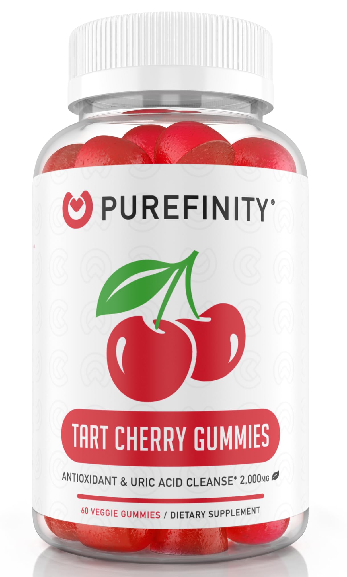 Foto 2 pulgar | Suplemento Purefinity Tart Cherry Gummies 60 Gomitas - Venta Internacional.
