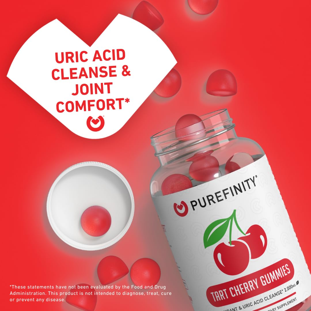 Foto 4 pulgar | Suplemento Purefinity Tart Cherry Gummies 60 Gomitas - Venta Internacional.