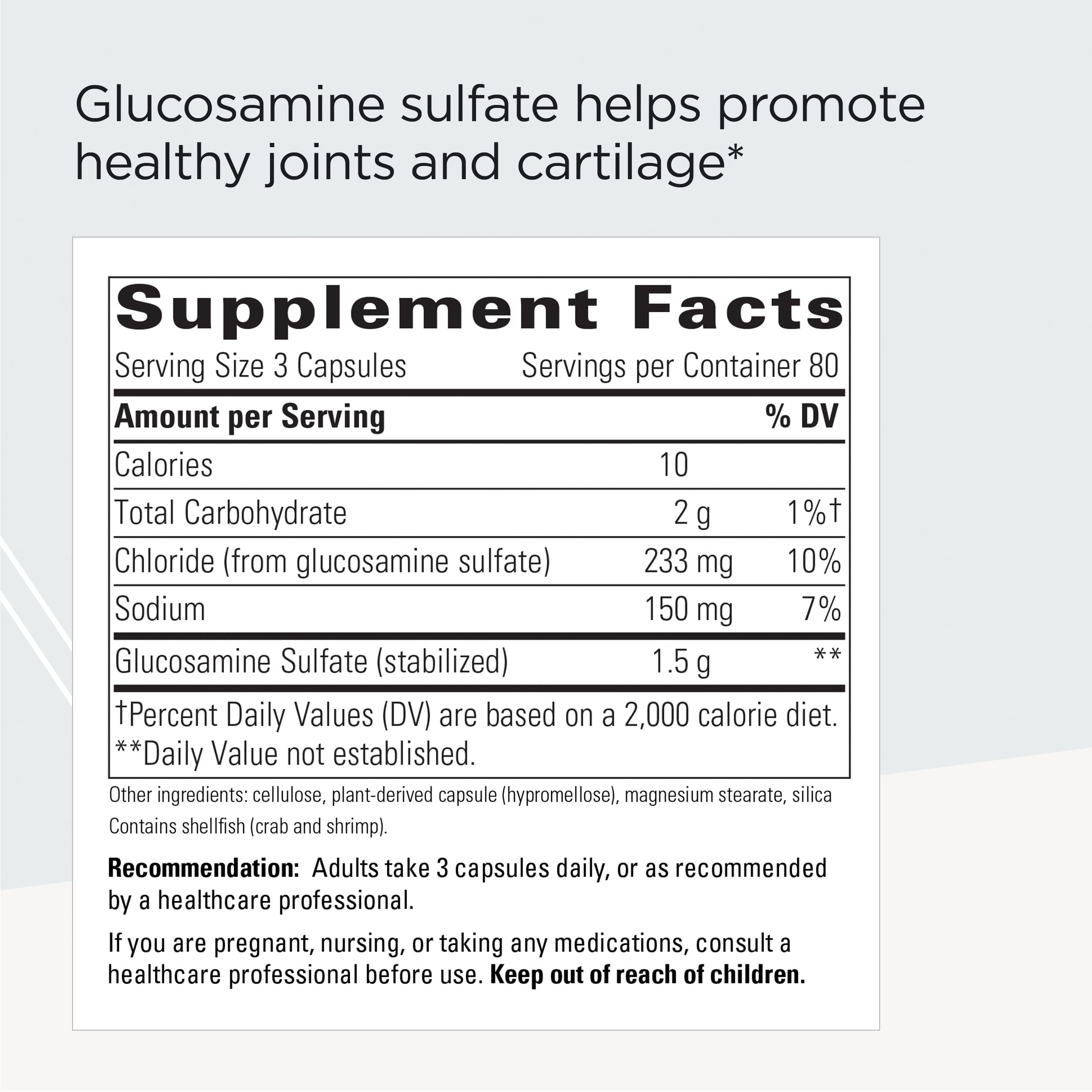 Foto 3 pulgar | Suplemento Terapéutico Integral: Sulfato De Glucosamina 240  - Venta Internacional.