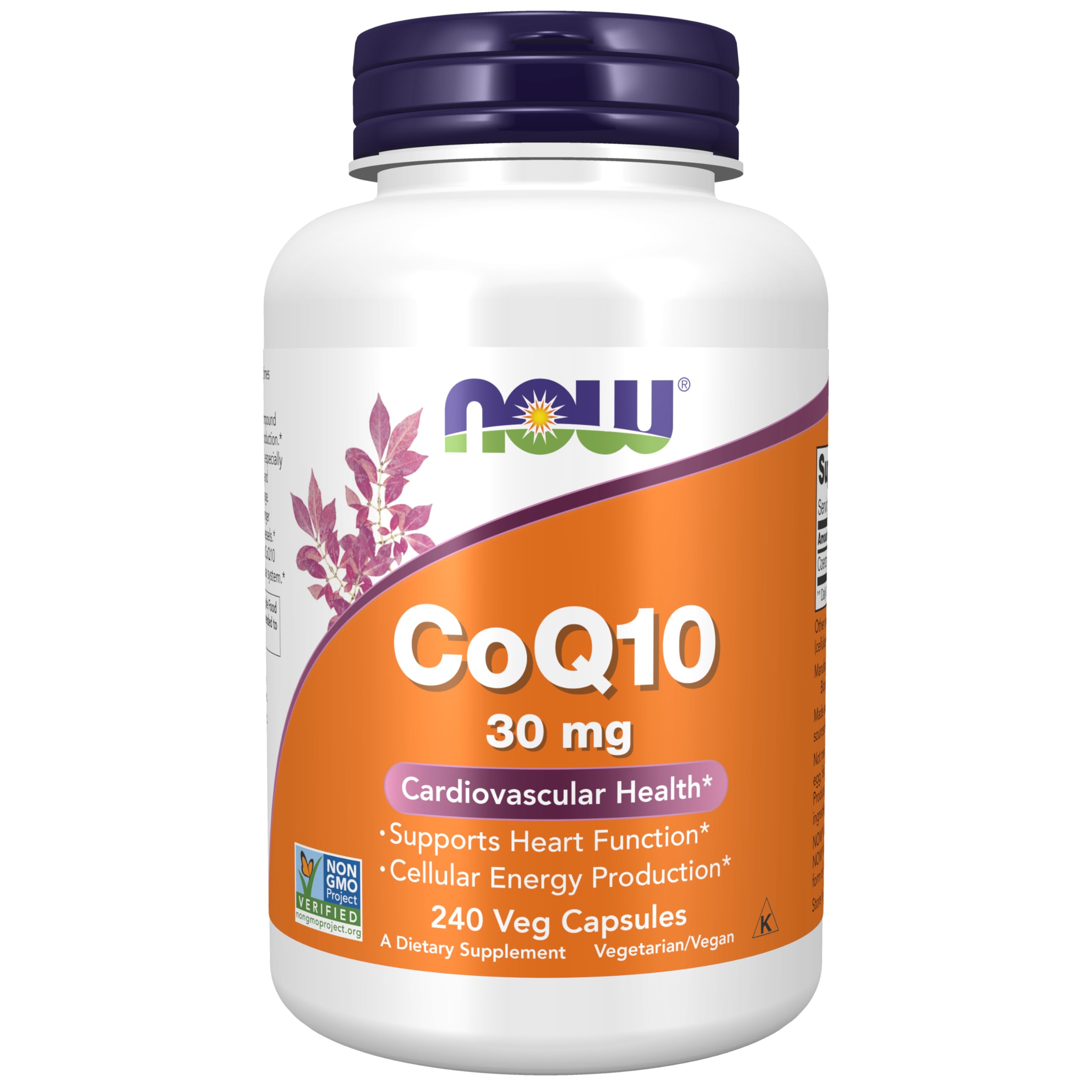 Suplemento Now Foods Coq10, 30 Mg, Grado Farmacéutico, 240 Cápsulas - Venta Internacional.