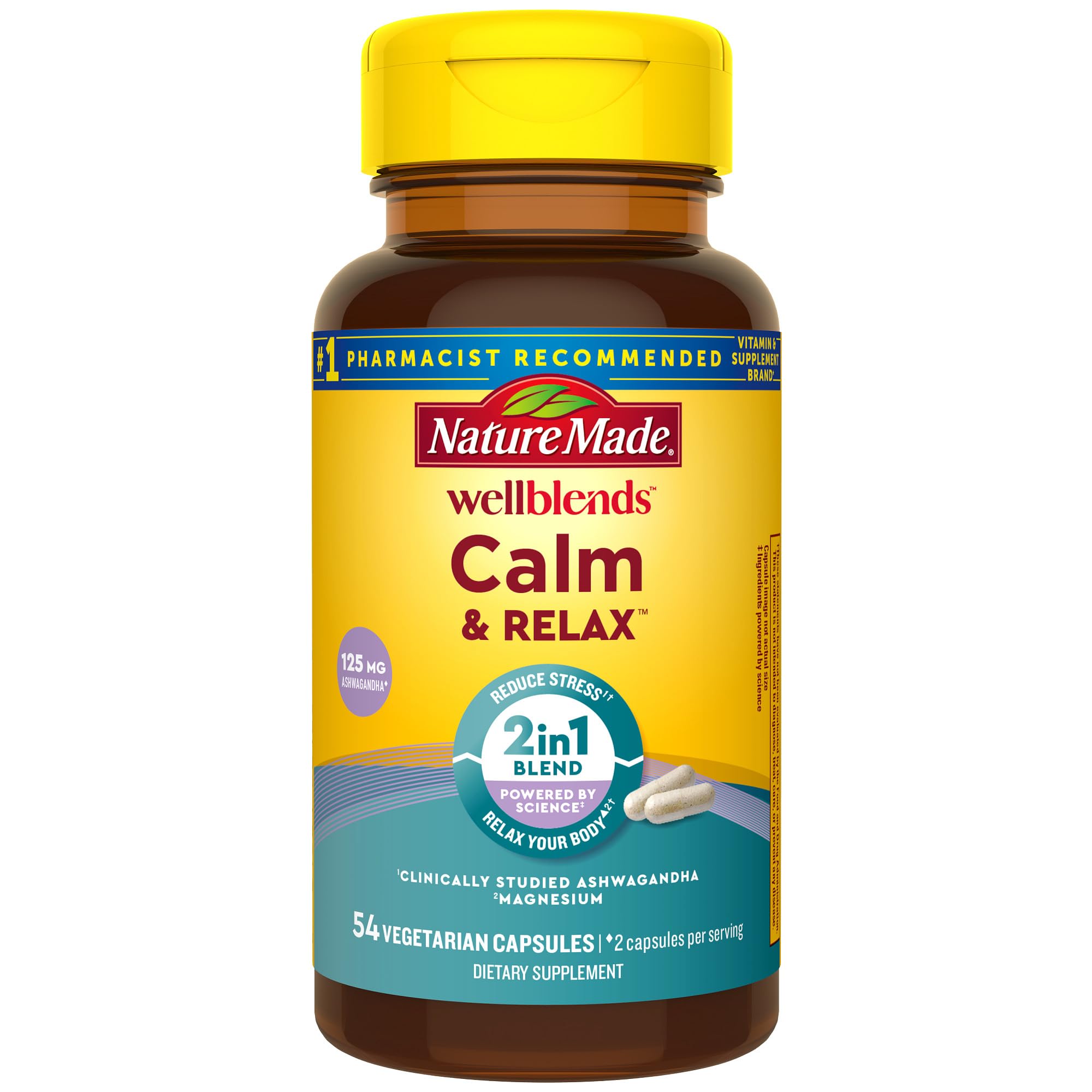 Foto 2 pulgar | Suplemento Natural Made Wellblends Calm & Relax 54 Cápsulas - Venta Internacional.