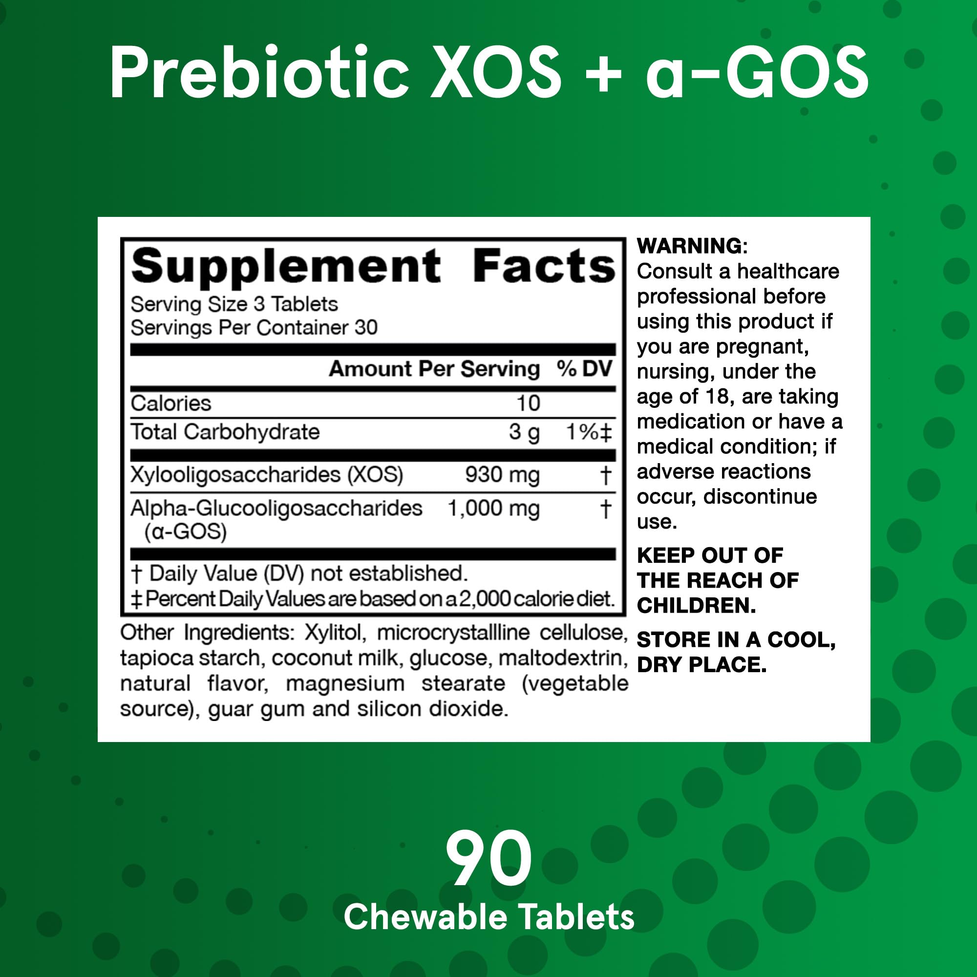 Foto 6 | Suplemento Prebiótico Xos + Gos De Jarrow Formulas, 90 Comprimidos - Venta Internacional.