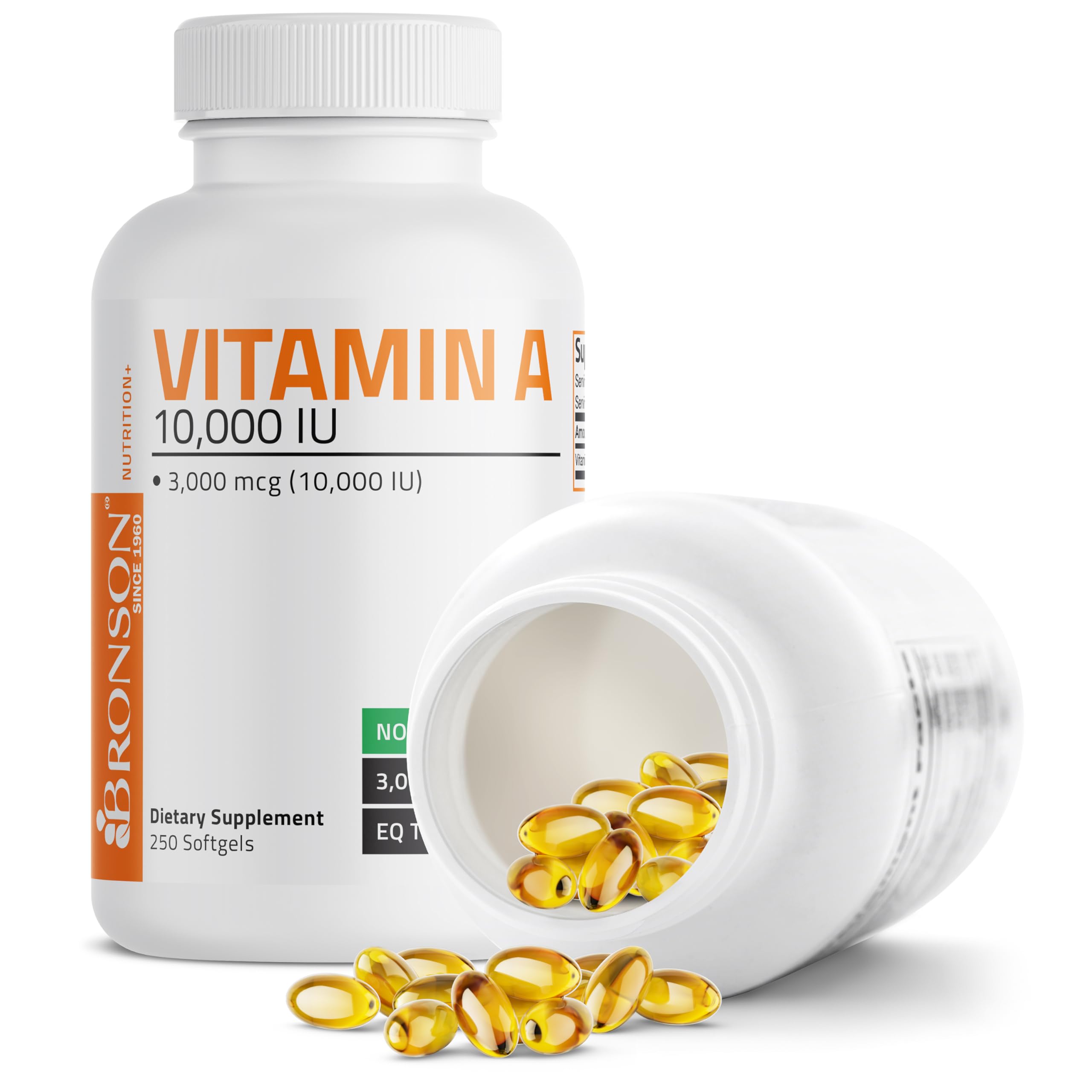 Foto 5 | Suplemento Bronson De Vitamina A De 10.000 Ui Y 250 Cápsulas Blandas - Venta Internacional.