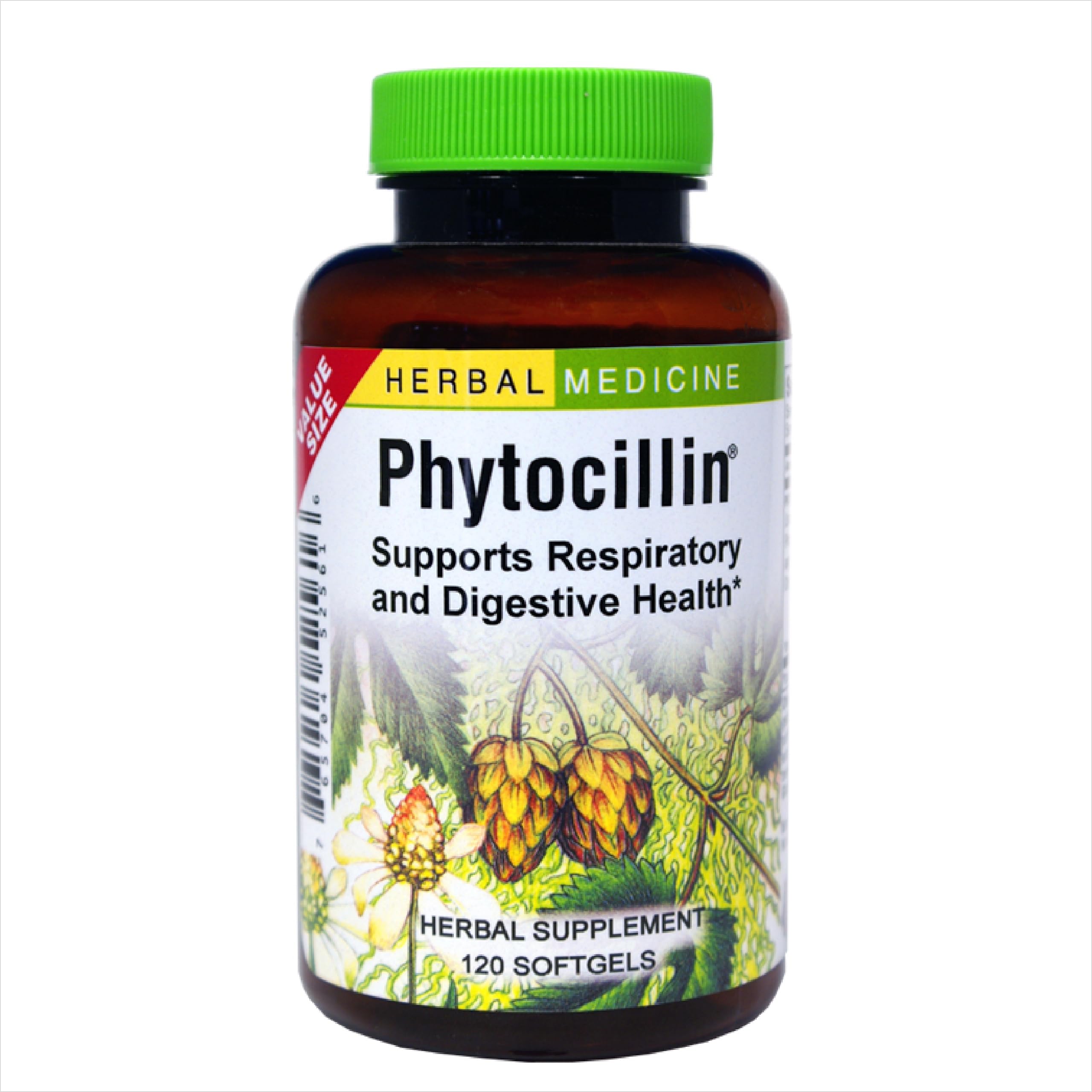 Hierbas Suplementarias, Etc. Fitocilina Respiratoria Digestiva 120 Cápsulas Blandas - Venta Internacional.