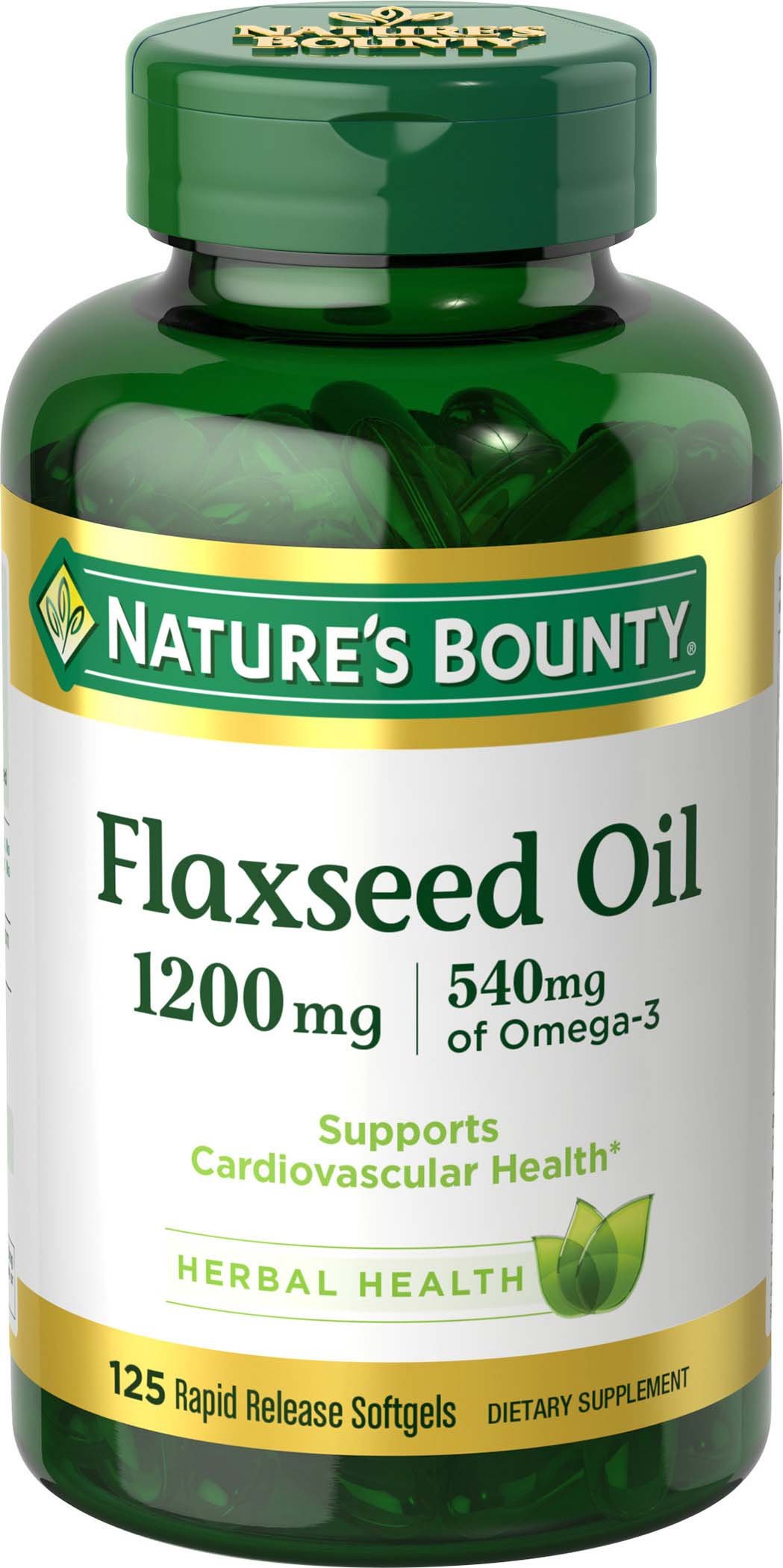 Foto 1 | Suplemento Nature's Bounty De Semillas De Lino Y Omega 3 1200 Mg 125 Cápsulas Blandas - Venta Internacional.