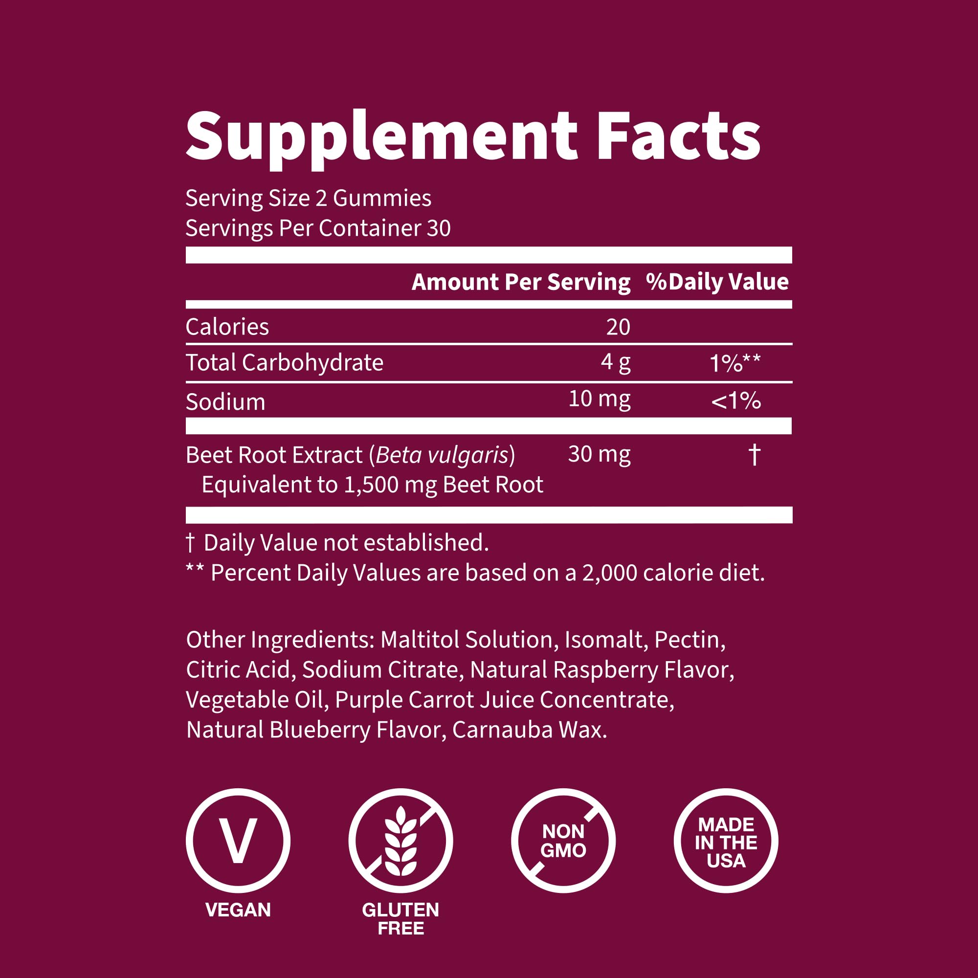 Foto 6 pulgar | Complemente Las Gomitas De Raíz De Remolacha Wellpath De 1500 Mg Para La Presión Arterial - Venta Internacional.