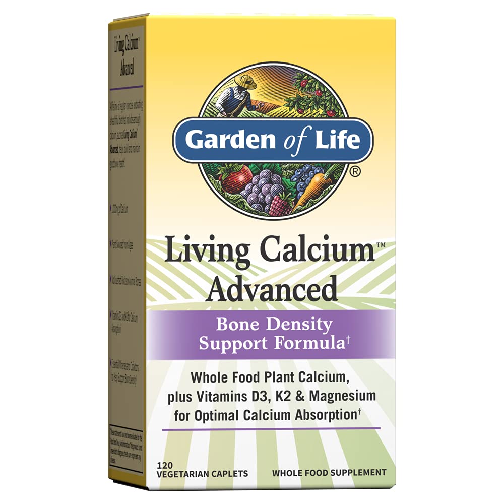 Foto 2 pulgar | Suplemento De Calcio Garden Of Life Living Calcium 120 Comprimidos - Venta Internacional.