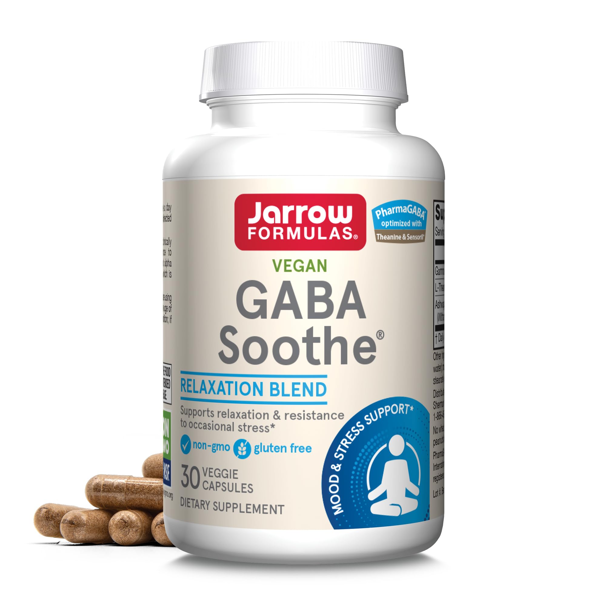 Foto 2 pulgar | Suplemento Dietético Jarrow Formulas Gaba Soothe 30 Cápsulas - Venta Internacional.