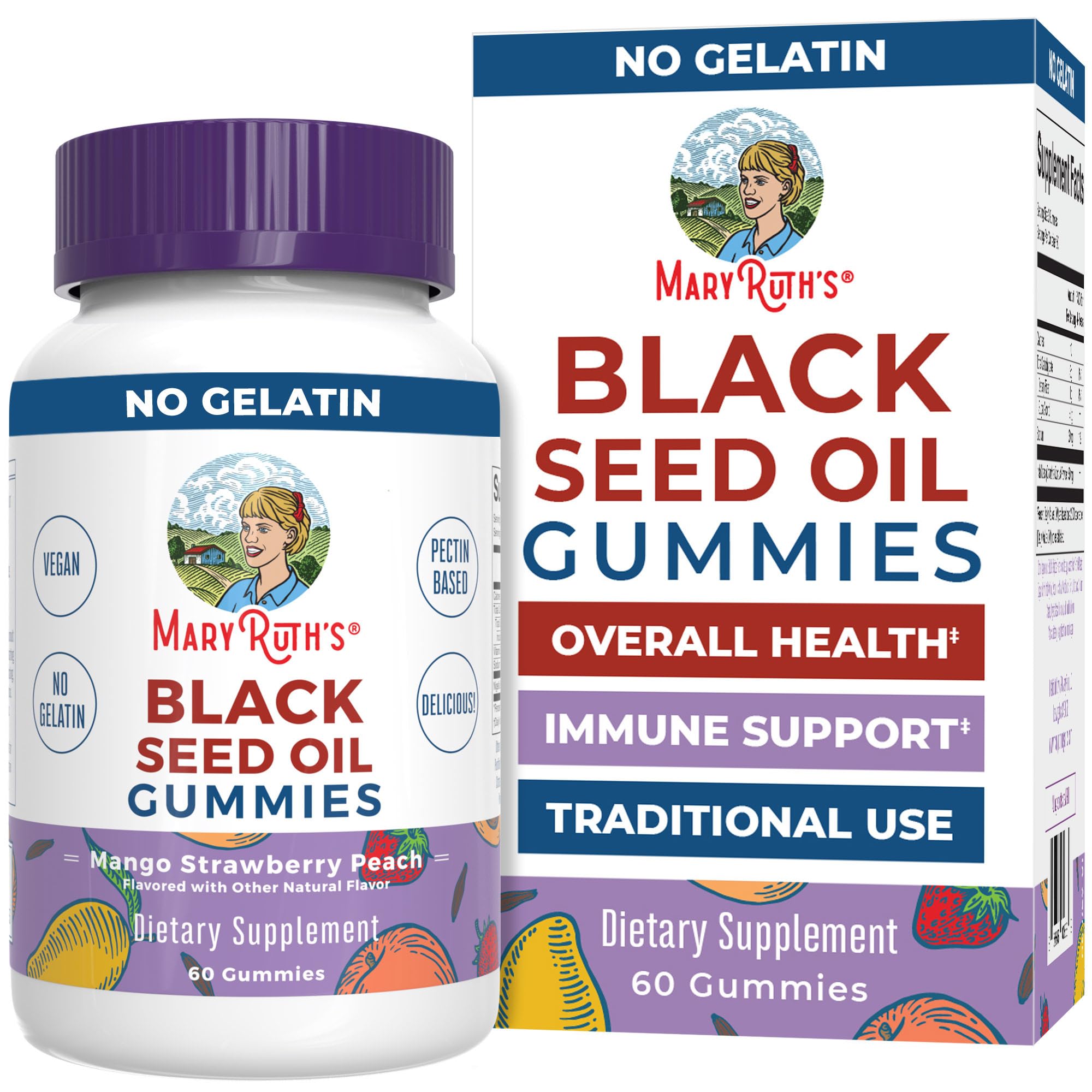 Suplemento: 60 Gomitas De Aceite De Semillas Negras De Maryruth - Venta Internacional.
