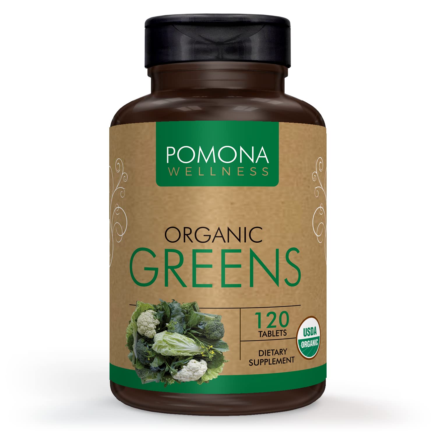 Foto 2 pulgar | Suplemento Pomona Wellness Super Greens 120 Comprimidos - Venta Internacional.