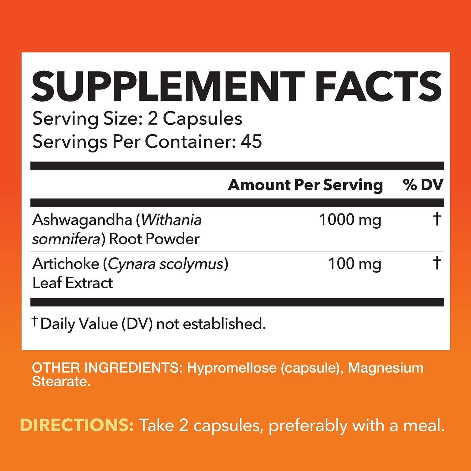 Foto 3 pulgar | Suplemento Havasu Nutrition Ashwagandha 1000 Mg Con Alcachofa - Venta Internacional.