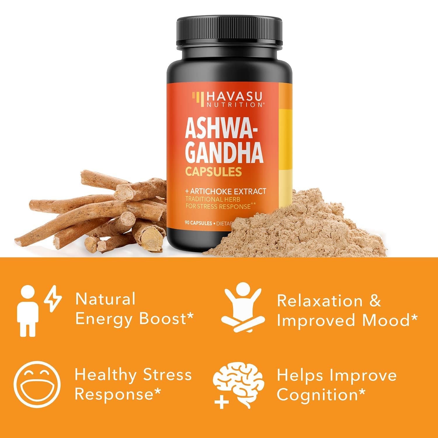 Foto 5 pulgar | Suplemento Havasu Nutrition Ashwagandha 1000 Mg Con Alcachofa - Venta Internacional.