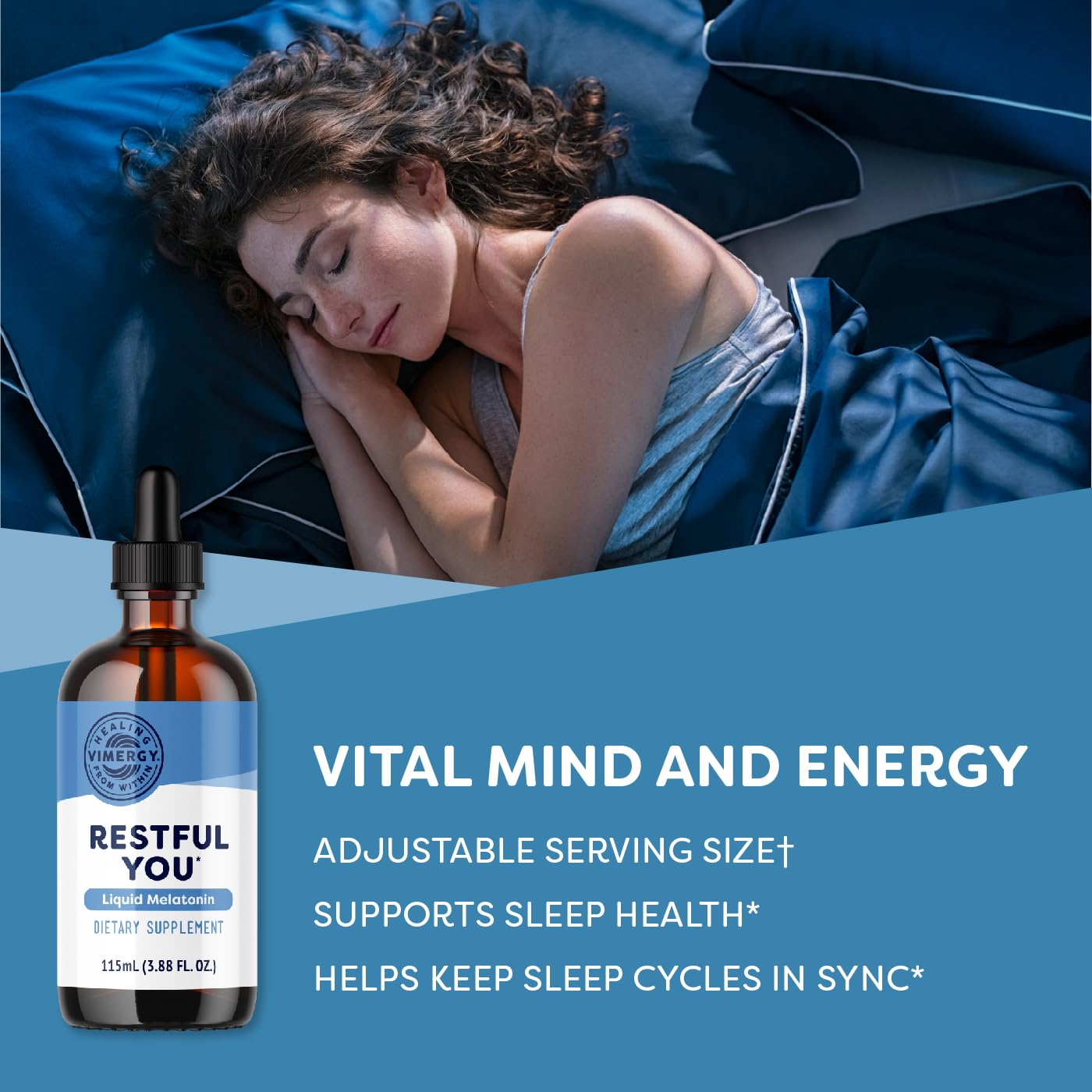 Foto 3 pulgar | Ayuda Para Dormir Vimergy Restful You Melatonina 5 Mg 115 Ml - Venta Internacional.