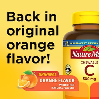 Foto 2 | Suplemento De Vitamina C Masticable Nature Made, 500 Mg, 150 Tabletas - Venta Internacional.
