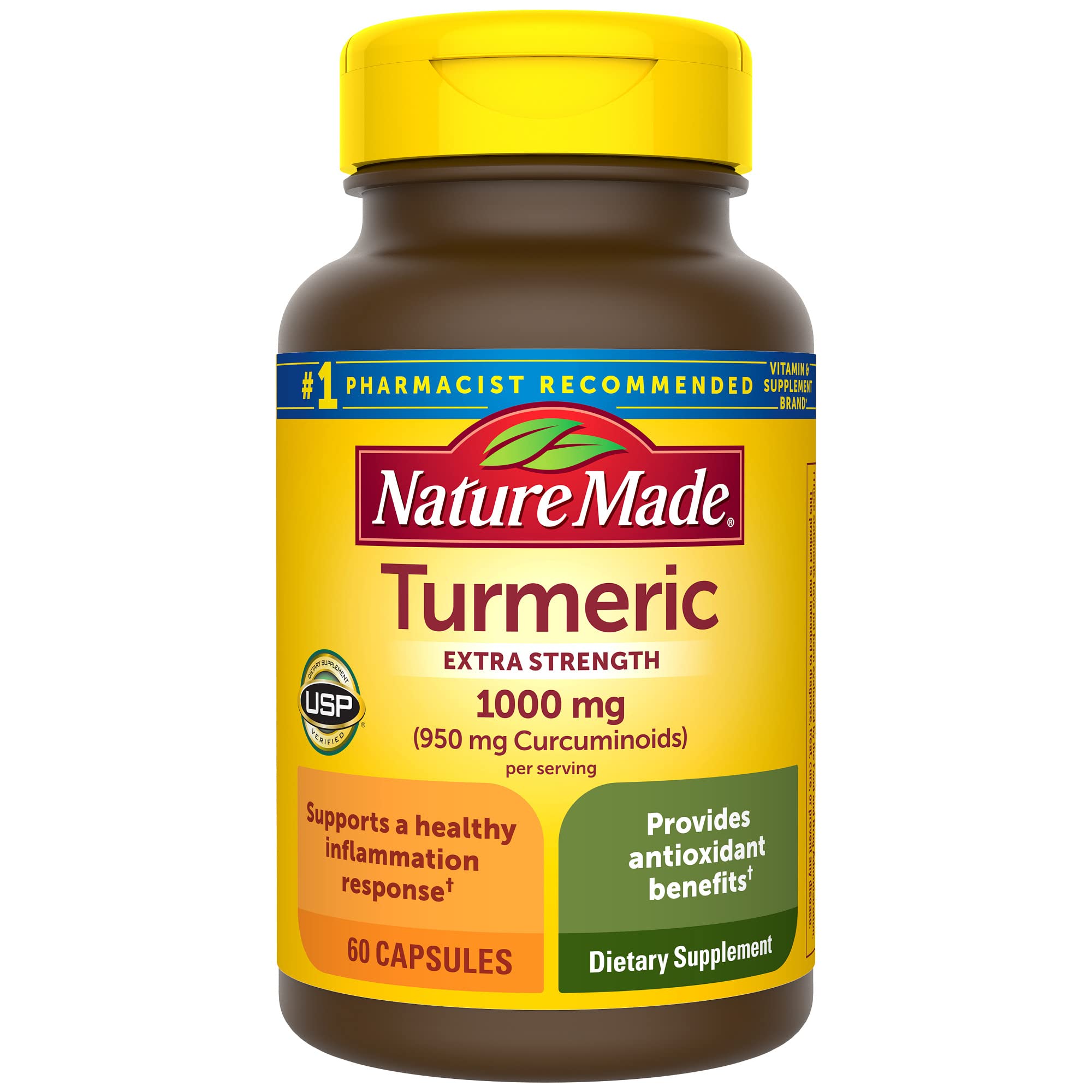 Foto 1 | Suplemento De Curcumina De Cúrcuma Nature Made, 1000 Mg, 60 Cápsulas - Venta Internacional.