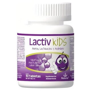 Foto 1 | Suplemento Alimenticio Lactiv Kids. Sabor Uva 30 Tabletas