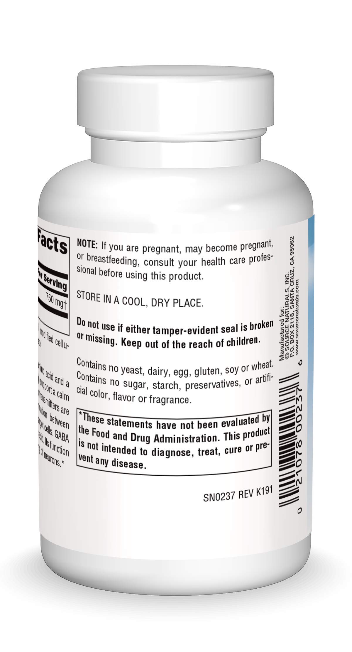 Foto 2 | Supplement Source Naturals Serene Science Gaba 750 Mg 45 Comprimidos - Venta Internacional.