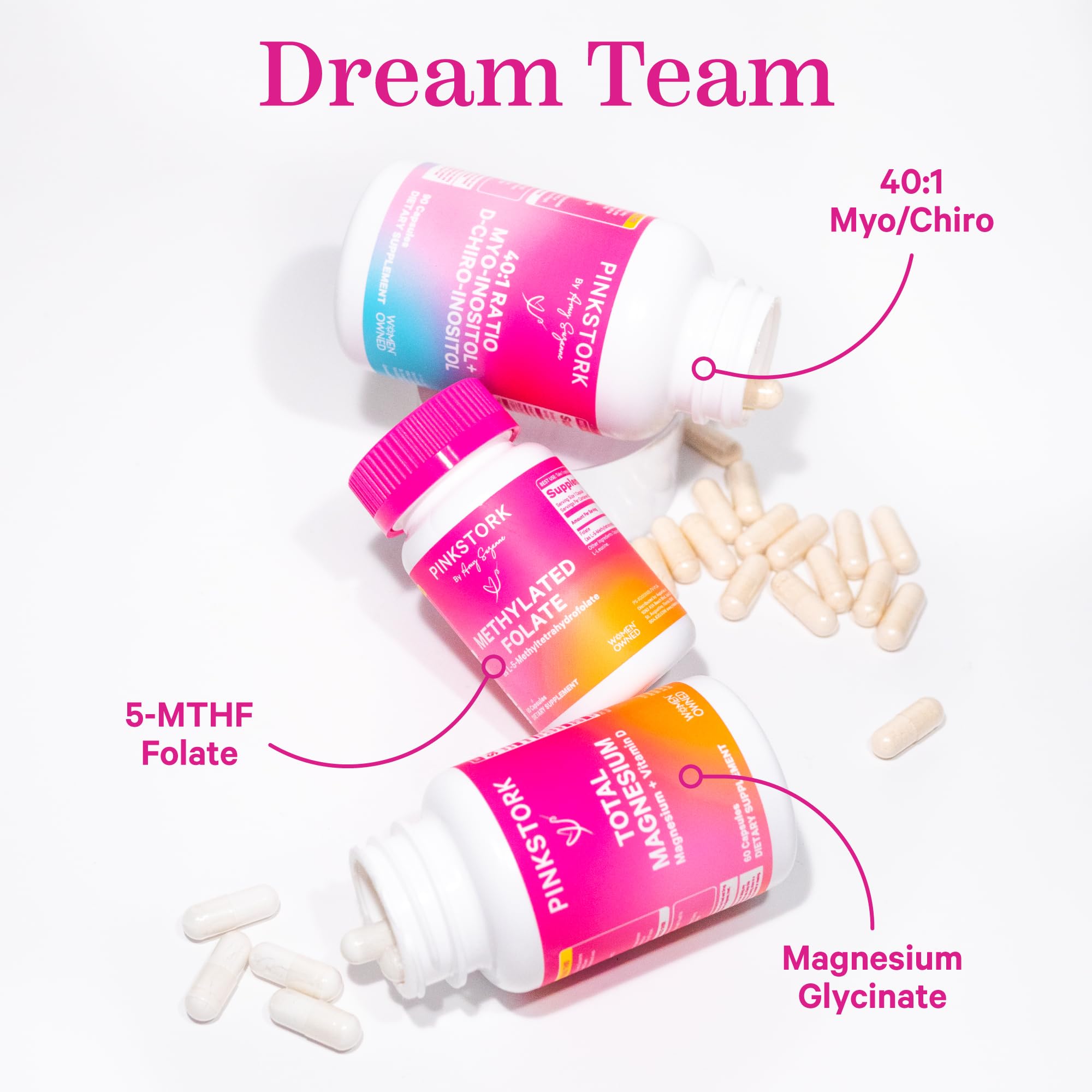 Foto 6 | Suplemento Pink Stork Myo-inositol Y D-chiro Inositol 90 Cápsulas - Venta Internacional.