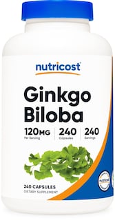 Foto 1 | Suplemento Nutricost Extracto De Ginkgo Biloba 120 Mg 240 Cápsulas - Venta Internacional.