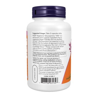 Foto 3 | Suplementos Now Foods Glucosamina '1000' Greengrown 90 Cápsulas - Venta Internacional.
