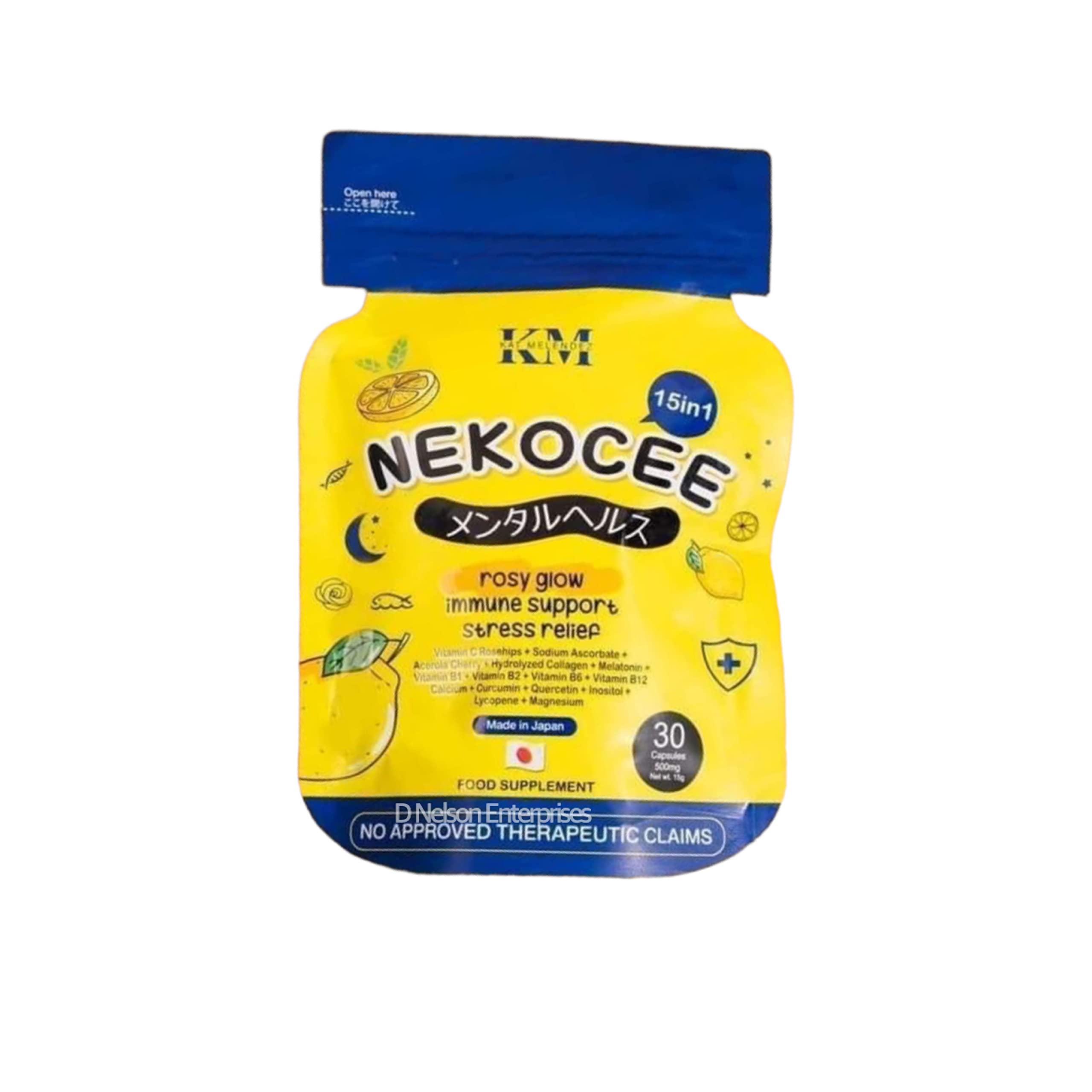 Foto 2 pulgar | Complemento Alimenticio Herskin Nekocee 15 En 1 Rosy Glow 30 Cápsulas - Venta Internacional.