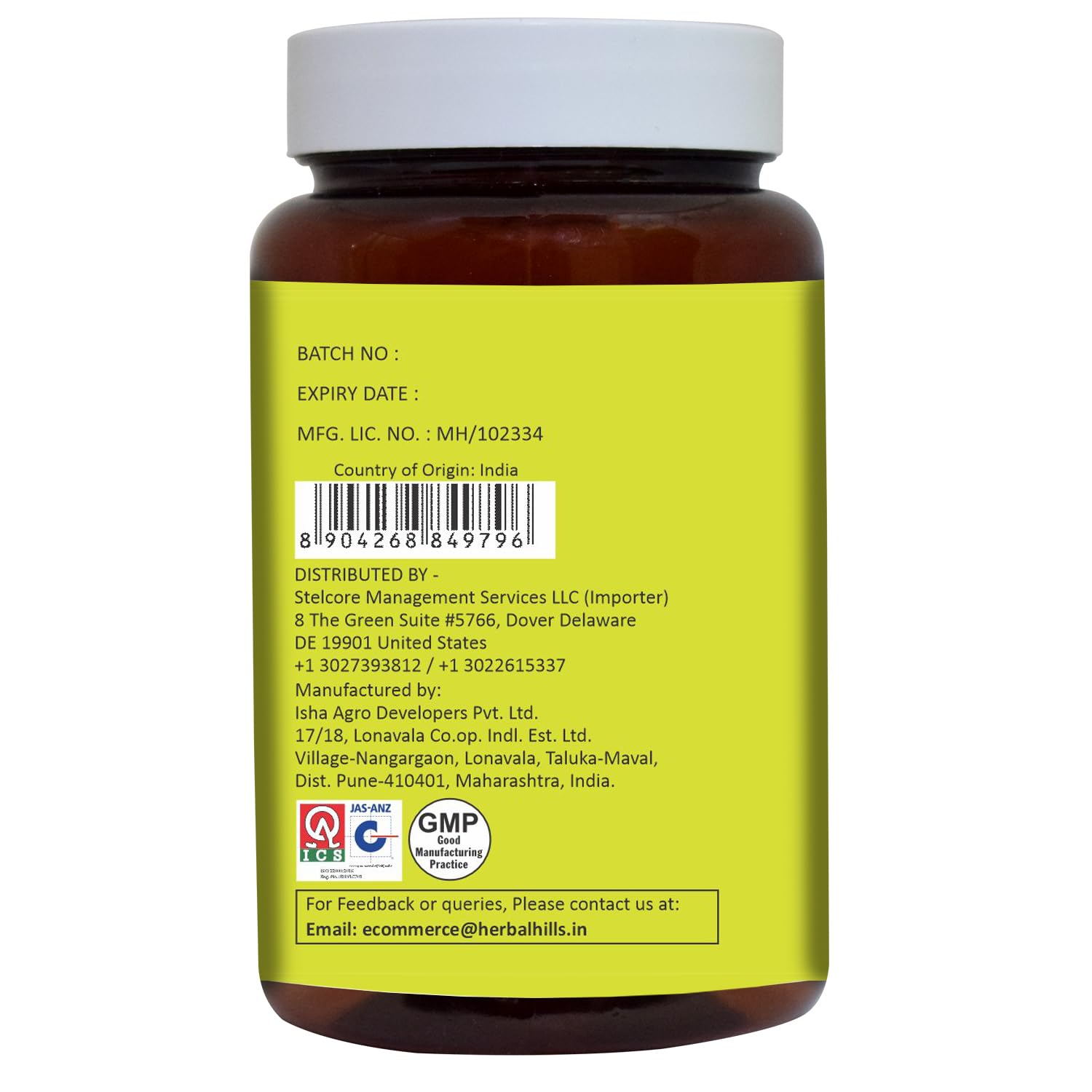 Foto 3 | Suplemento De Tabletas De Moringa De Herbal Hills, 120 Unidades (1000 Mg) - Venta Internacional.