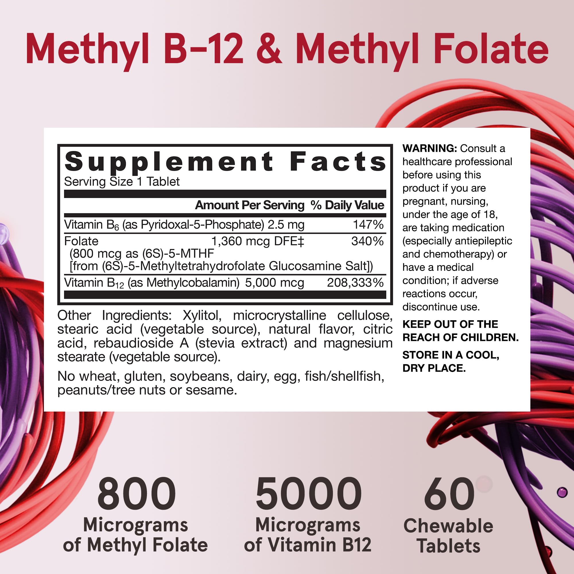Foto 7 pulgar | Suplemento De Metil B-12 Ultra Fuerte De Jarrow Formulas, 5000 Mcg - Venta Internacional.