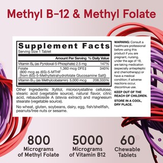 Foto 6 | Suplemento De Metil B-12 Ultra Fuerte De Jarrow Formulas, 5000 Mcg - Venta Internacional.