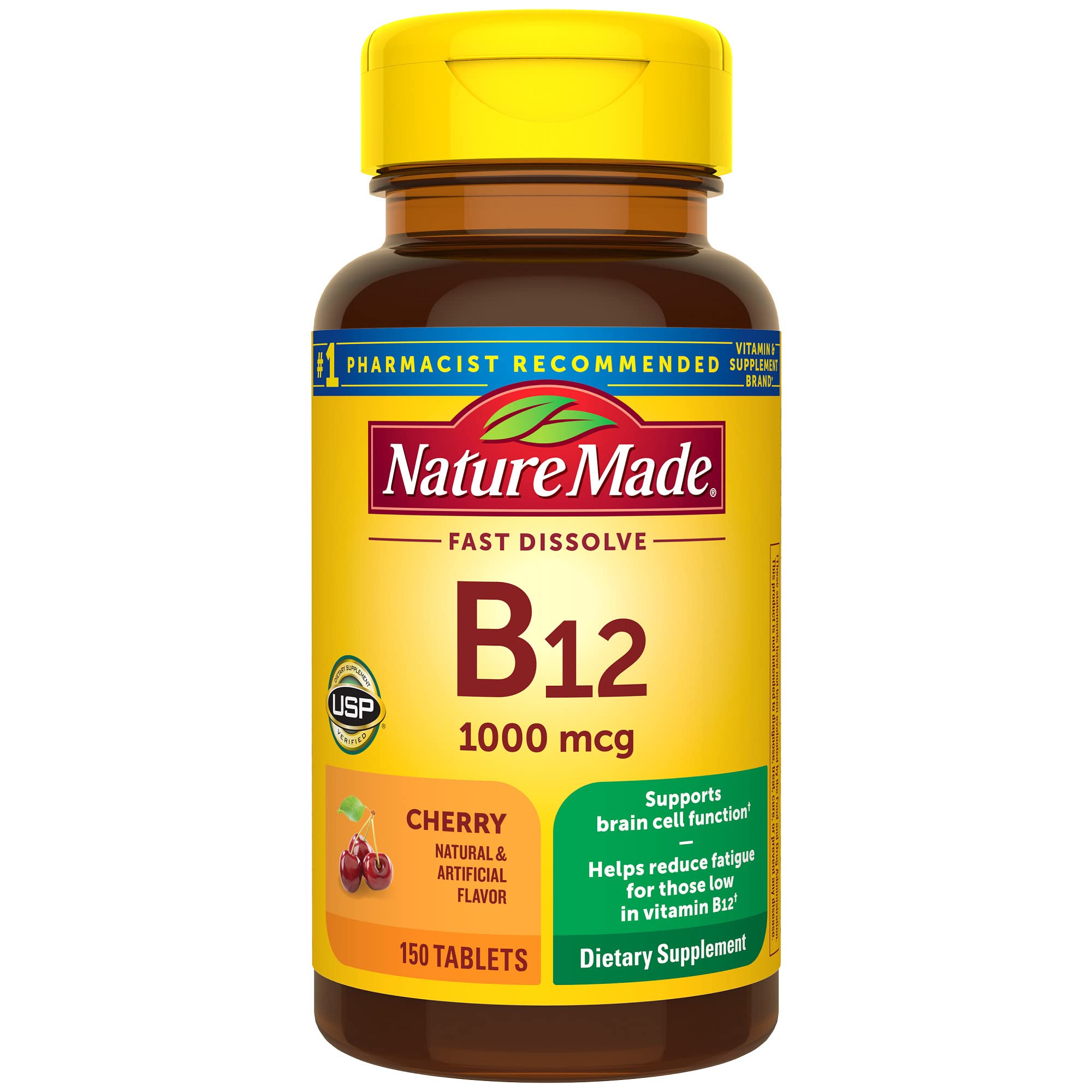 Suplemento De Vitamina B12 De Nature Made, 1000 Mcg, 150 Tabletas - Venta Internacional.